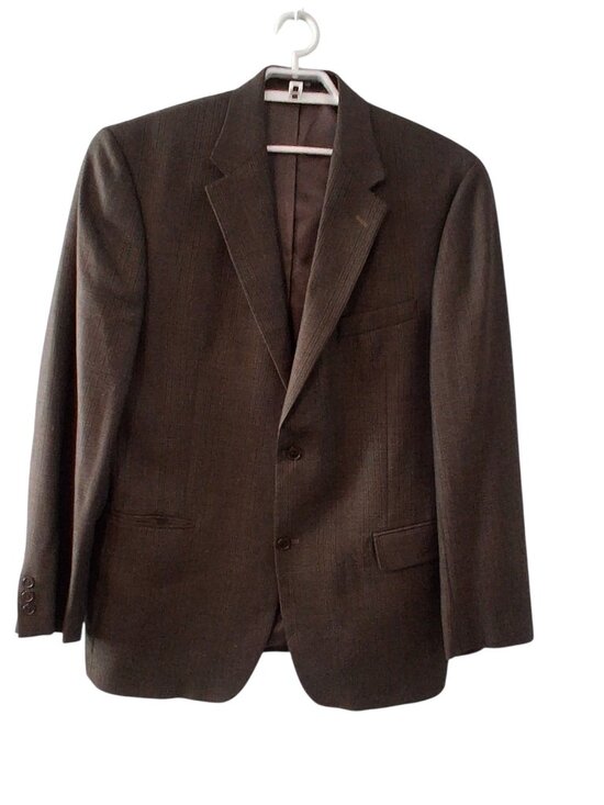 Gianfranco Ruffini Other - Gianfranco Ruffini Italy suit jacket mens L 44 cashmere & Worsted Glen Plaid